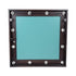 GloboStar® MAKEUP MIRROR-80x80-2 Μοντέρνος Καθρέπτης Μακιγιάζ με Πλαίσιο Φυσικού Ξύλου με Διακόπτη On/Off 12 x E27 AC220-240V - Μ80 x Π7 x Υ80cm - Καφέ Wenge - ledmania.gr