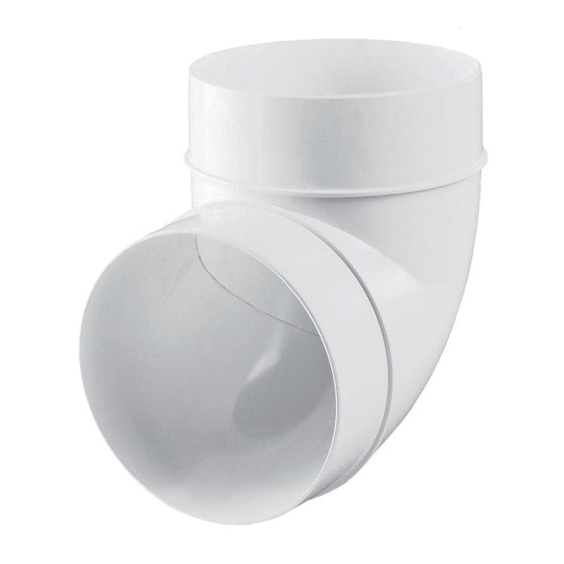 90° CONNECTING BEND FOR ROUND DUCTS D100mm - ledmania.gr