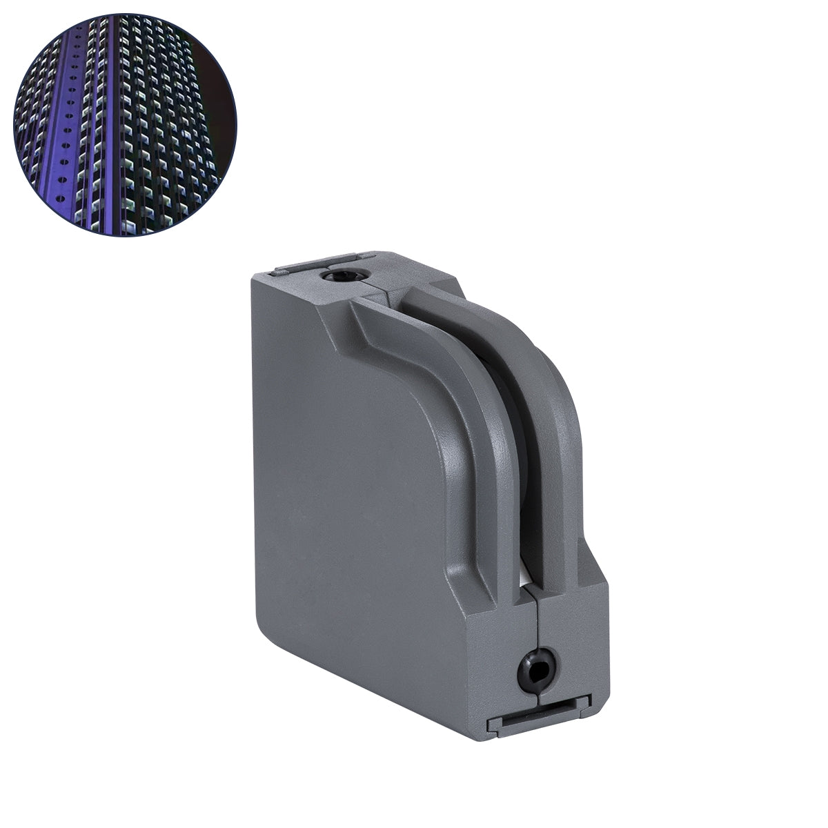 GloboStar® WINDOW-CORNA 90115 Αρχιτεκτονικό Γωνιακό Φωτιστικό Ανάδειξης Παραθύρων Window Light LED 6W 480lm 3x172° DC 24V Αδιάβροχο IP65 L12 x W4 x H12cm Μπλε - Γκρι Ανθρακί - ledmania.gr