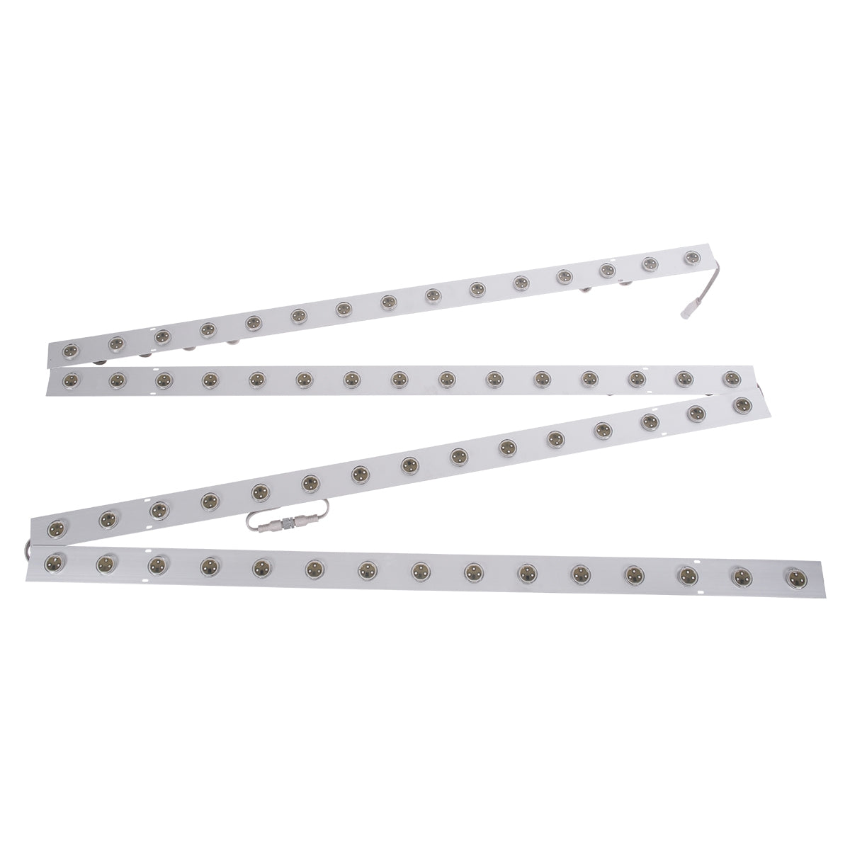 GloboStar® 90119 4 x Digital Pixel Addressable Facade Aluminum Bars - 4 x Ψηφιακές Μπάρες Αλουμινίου Πρόσοψης Κτιρίων LED SMD 3535 45W 60LED 60PIXEL SPI/TTL Protocol IC UCS512B 2700lm 120° DC 12V IP67 RGB - Ασημί Σώμα - Μ400 x Π4.5 x Υ3.6cm - 4 Μπάρες - ledmania.gr