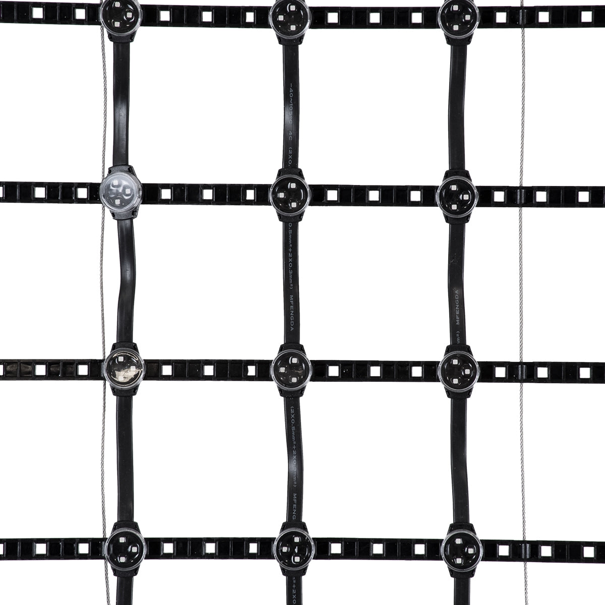 GloboStar® 90141 Digital Pixel Addressable Facade Soft Net Panel - Ψηφιακό Εύκαμπτο Δίχτυ Πάνελ Πρόσοψης Κτιρίων LED SMD 3535 75W/m2 100LED/m2 100PIXEL/m2 SPI/TTL Protocol IC UCS512B 4500lm/m2 120° DC 12V IP67 RGB - Μαύρο Σώμα - Μ100 x Π100 x Υ1.7cm - ledmania.gr