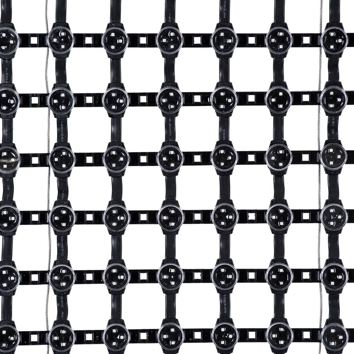 GloboStar® 90143 Digital Pixel Addressable Facade Soft Net Panel - Ψηφιακό Εύκαμπτο Δίχτυ Πάνελ Πρόσοψης Κτιρίων LED SMD 3535 300W/m2 400LED/m2 400PIXEL/m2 SPI/TTL Protocol IC UCS512B 18000lm/m2 120° DC 12V IP67 RGB - Μαύρο Σώμα - Μ100 x Π100 x Υ1.7cm - ledmania.gr