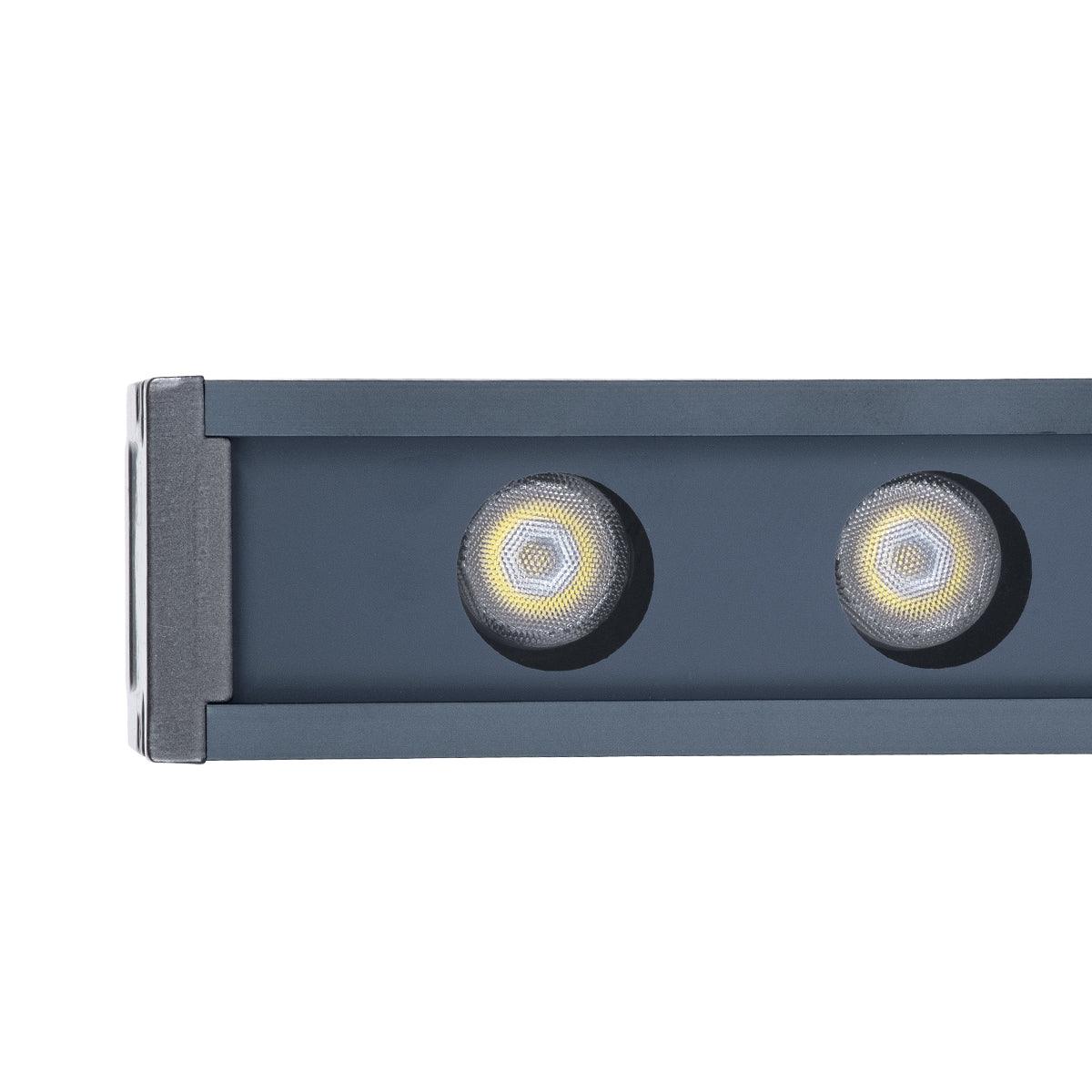 WASHER-VAIA 90181 Μπάρα Φωτισμού Wall Washer LED 6W 720lm 30° DC 24V Αδιάβροχο IP65 Μ30 x Π4 x Υ5cm Ψυχρό Λευκό 6000K - Γκρι Ανθρακί - ledmania.gr