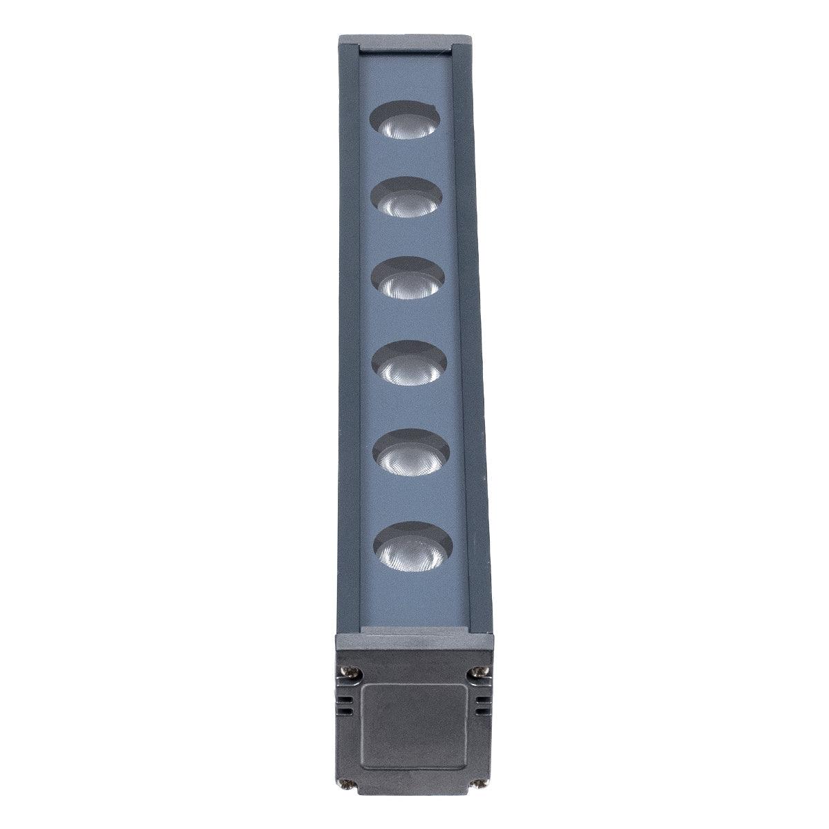 90182 Μπάρα Φωτισμού Wall Washer LED 6W 600lm 30° DC 24V Αδιάβροχο IP65 Μ30 x Π4 x Υ5cm Μπλε - Γκρι Ανθρακί - ledmania.gr