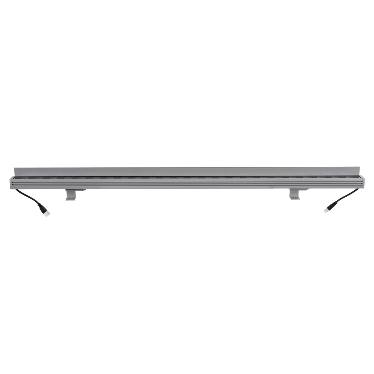 GloboStar® WASHER-FAIA 90188 Μπάρα Φωτισμού Wall Washer με Αντιθαμβωτική Γρίλια LED 24W 2400lm 15° DC 24V Αδιάβροχο IP65 L100 x W4 x H5.5cm Ψυχρό Λευκό 6000K - Ασημί - ledmania.gr