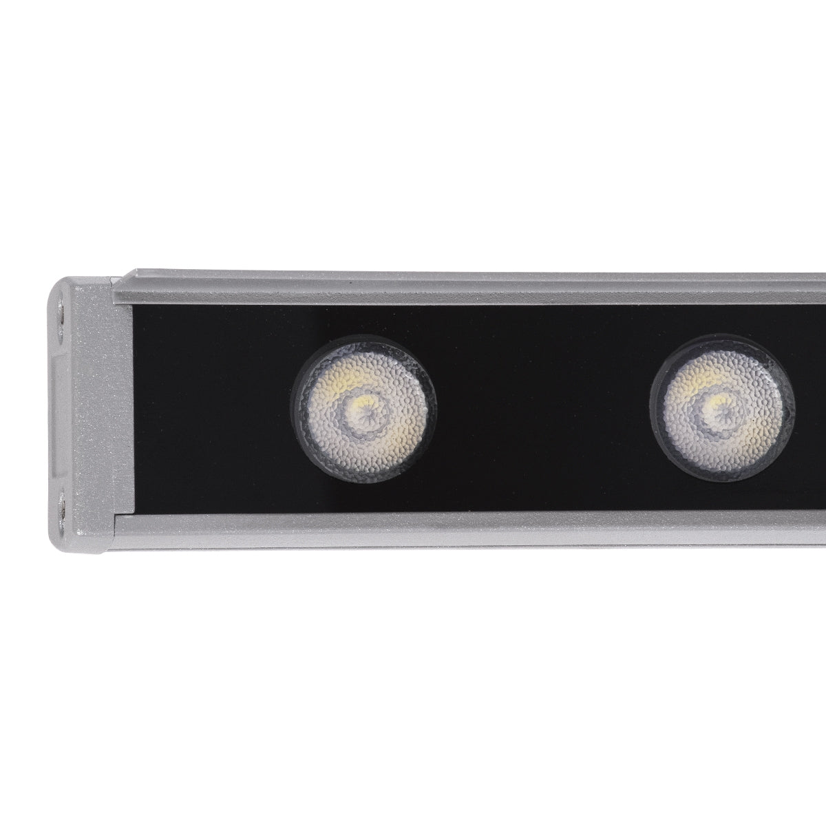 GloboStar® WASHER-FAIA 90189 Μπάρα Φωτισμού Wall Washer με Αντιθαμβωτική Γρίλια LED 24W 2040lm 15° DC 24V Αδιάβροχο IP65 L100 x W4 x H5.5cm RGBW DMX512 - Ασημί - ledmania.gr