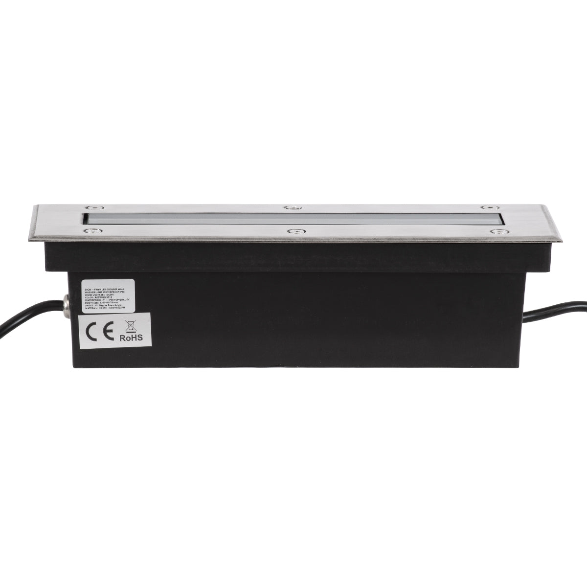 GloboStar® UNDERGROUND-MINA 90191 Χωνευτό Φωτιστικό Wall Washer Δαπέδου LED 9W 765lm 10° DC 24V Αδιάβροχο IP68 L30 x W9 x H8.5cm RGBW DMX512 - Ανοξείδωτο Ατσάλι - ledmania.gr