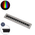 GloboStar® UNDERGROUND-MINA 90193 Χωνευτό Φωτιστικό Wall Washer Δαπέδου LED 12W 1020lm 10° DC 24V Αδιάβροχο IP68 L50 x W9 x H7.2cm RGBW DMX512 - Ανοξείδωτο Ατσάλι - ledmania.gr