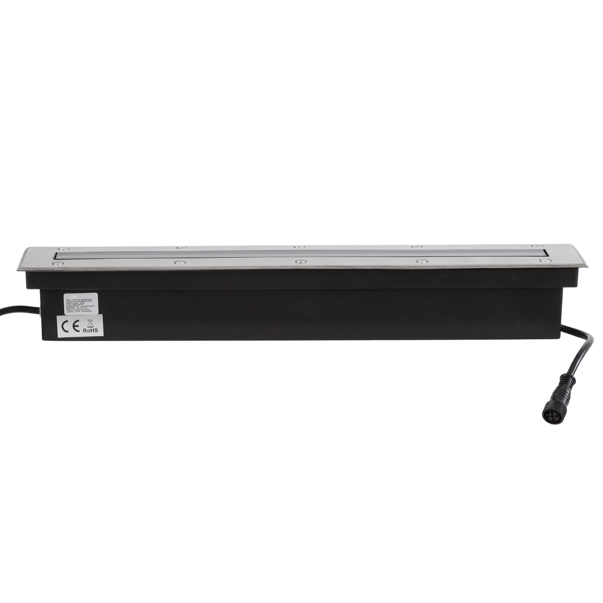 GloboStar® UNDERGROUND-MINA 90193 Χωνευτό Φωτιστικό Wall Washer Δαπέδου LED 12W 1020lm 10° DC 24V Αδιάβροχο IP68 L50 x W9 x H7.2cm RGBW DMX512 - Ανοξείδωτο Ατσάλι - ledmania.gr