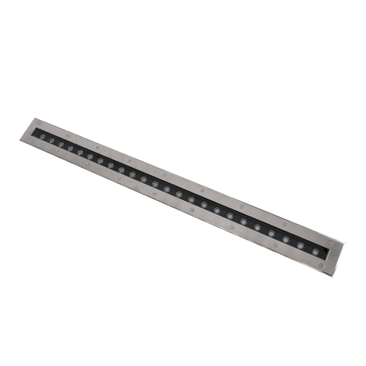 GloboStar® UNDERGROUND-REMVI 90194-G Χωνευτό Φωτιστικό Wall Washer Δαπέδου LED 18W 1440lm 10° DC 24V Αδιάβροχο IP68 L100 x W9 x H7.2cm Πράσινο - Ανοξείδωτο Ατσάλι - 3 Years Warranty - ledmania.gr