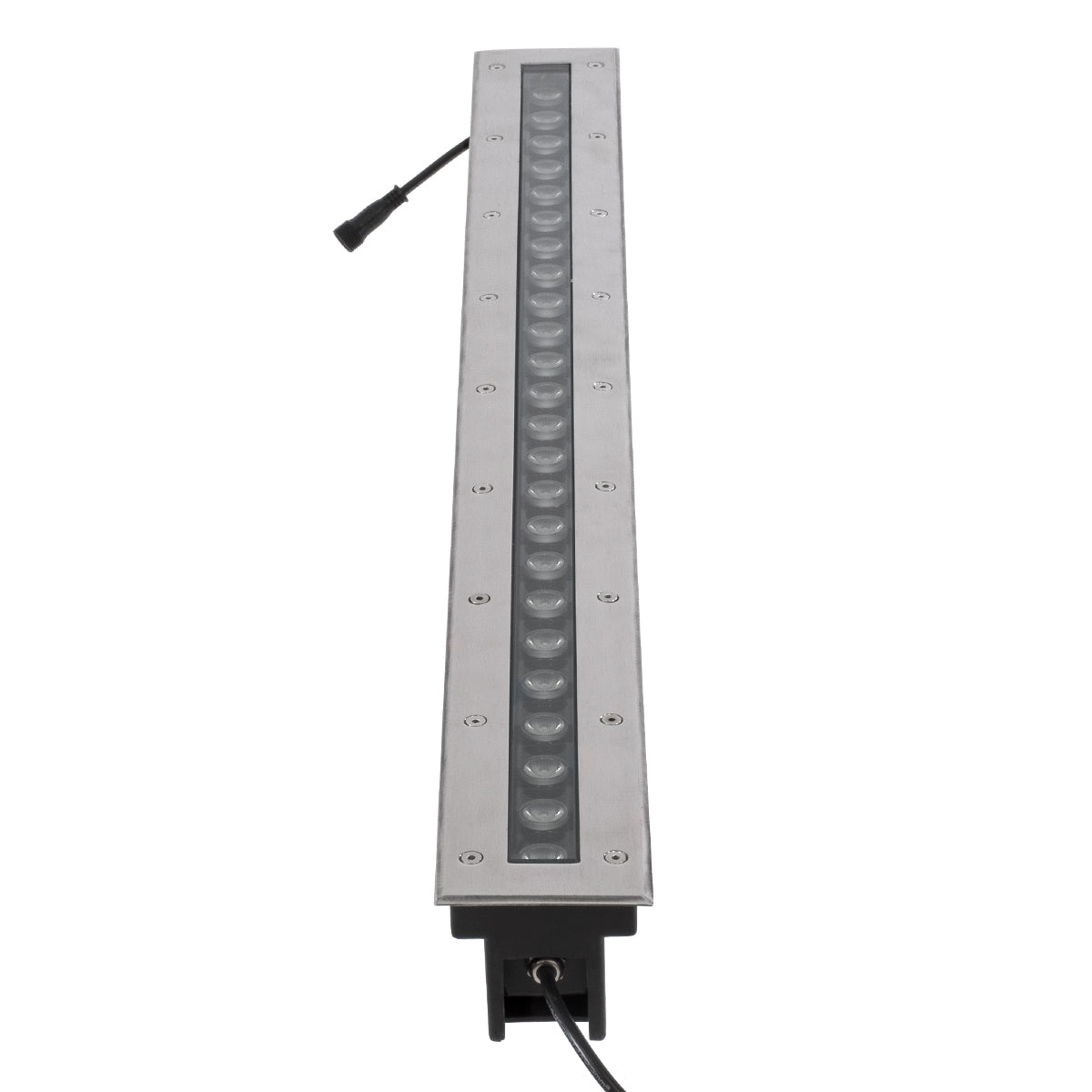 GloboStar® UNDERGROUND-MINA 90195 Χωνευτό Φωτιστικό Wall Washer Δαπέδου LED 24W 2040lm 10° DC 24V Αδιάβροχο IP68 L100 x W9 x H7.2cm RGBW DMX512 - Ανοξείδωτο Ατσάλι - ledmania.gr