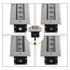 GloboStar® UNDERGROUND-MINA 90196 Χωνευτό Φωτιστικό Wall Washer Δαπέδου LED 24W 2160lm 10° DC 24V Αδιάβροχο IP68 με Ρυθμιζόμενη Γωνία Φωτισμού L108 x W9 x H7.5cm Θερμό Λευκό 2700K DMX512 - Ανοξείδωτο Ατσάλι - ledmania.gr