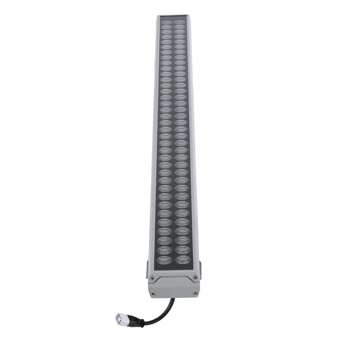 GloboStar® WASHER-GAIA 90215 Μπάρα Φωτισμού Wall Washer LED 144W 12960lm 10° DC 24V Αδιάβροχο IP67 L100 x W7.3 x H4.3cm Θερμό Λευκό 2700K - Ασημί - ledmania.gr