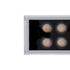 GloboStar® WASHER-GAIA 90215 Μπάρα Φωτισμού Wall Washer LED 144W 12960lm 10° DC 24V Αδιάβροχο IP67 L100 x W7.3 x H4.3cm Θερμό Λευκό 2700K - Ασημί - ledmania.gr