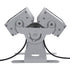 GloboStar® FLOOD-ZENA 90220 Προβολέας Wall Washer για Φωτισμό Κτιρίων LED 120W 10800lm 3° DC 24V Αδιάβροχο IP65 L38 x W30.5 x H24cm Θερμό Λευκό 2700K - Ασημί - ledmania.gr