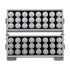 GloboStar® FLOOD-ZENA 90220 Προβολέας Wall Washer για Φωτισμό Κτιρίων LED 120W 10800lm 3° DC 24V Αδιάβροχο IP65 L38 x W30.5 x H24cm Θερμό Λευκό 2700K - Ασημί - ledmania.gr