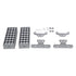 GloboStar® FLOOD-ZENA 90220 Προβολέας Wall Washer για Φωτισμό Κτιρίων LED 120W 10800lm 3° DC 24V Αδιάβροχο IP65 L38 x W30.5 x H24cm Θερμό Λευκό 2700K - Ασημί - ledmania.gr