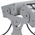 GloboStar® FLOOD-ZENA 90220 Προβολέας Wall Washer για Φωτισμό Κτιρίων LED 120W 10800lm 3° DC 24V Αδιάβροχο IP65 L38 x W30.5 x H24cm Θερμό Λευκό 2700K - Ασημί - ledmania.gr