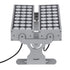 GloboStar® FLOOD-ZENA 90220 Προβολέας Wall Washer για Φωτισμό Κτιρίων LED 120W 10800lm 3° DC 24V Αδιάβροχο IP65 L38 x W30.5 x H24cm Θερμό Λευκό 2700K - Ασημί - ledmania.gr