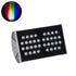 GloboStar® FLOOD-TENA 90222 Προβολέας Wall Washer για Φωτισμό Κτιρίων LED 72W 6120lm 10° DC 24V Αδιάβροχο IP65 L29.8 x W15.5 x H18cm RGBW DMX512 - Ασημί - ledmania.gr