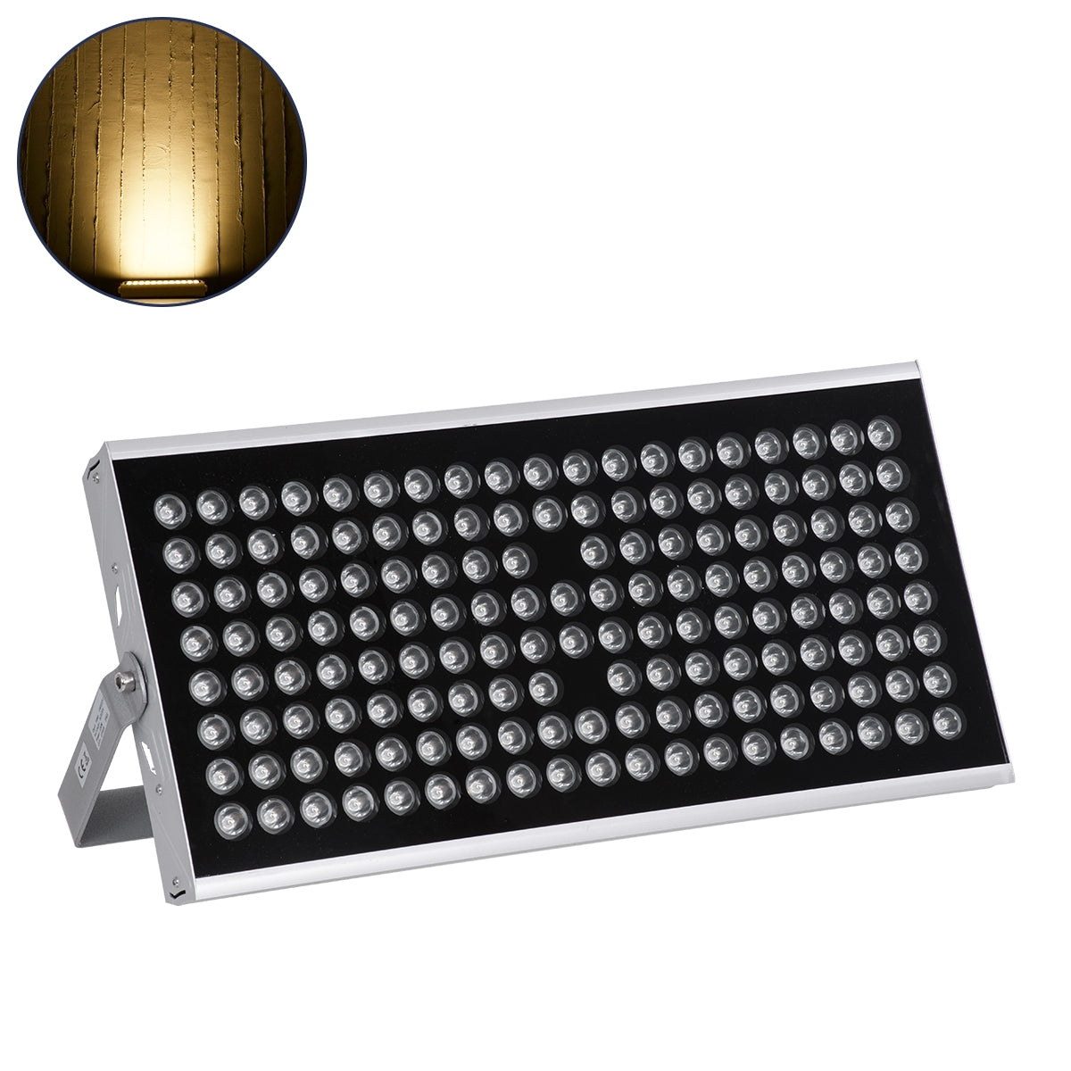GloboStar® FLOOD-TENA 90223 Προβολέας Wall Washer για Φωτισμό Κτιρίων LED 150W 13500lm 10° DC 24V Αδιάβροχο IP65 L43.5 x W15.5 x H18cm Θερμό Λευκό 2700K - ledmania.gr