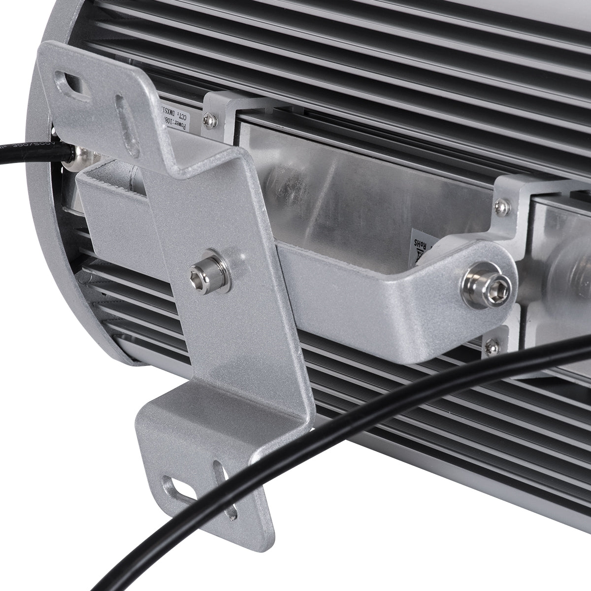 GloboStar® FLOOD-TENA 90224 Προβολέας Wall Washer για Φωτισμό Κτιρίων LED 150W 12750lm 10° DC 24V Αδιάβροχο IP65 Μ43.5 x Π15.5 x Υ18cm RGBW DMX512 - Ασημί - ledmania.gr