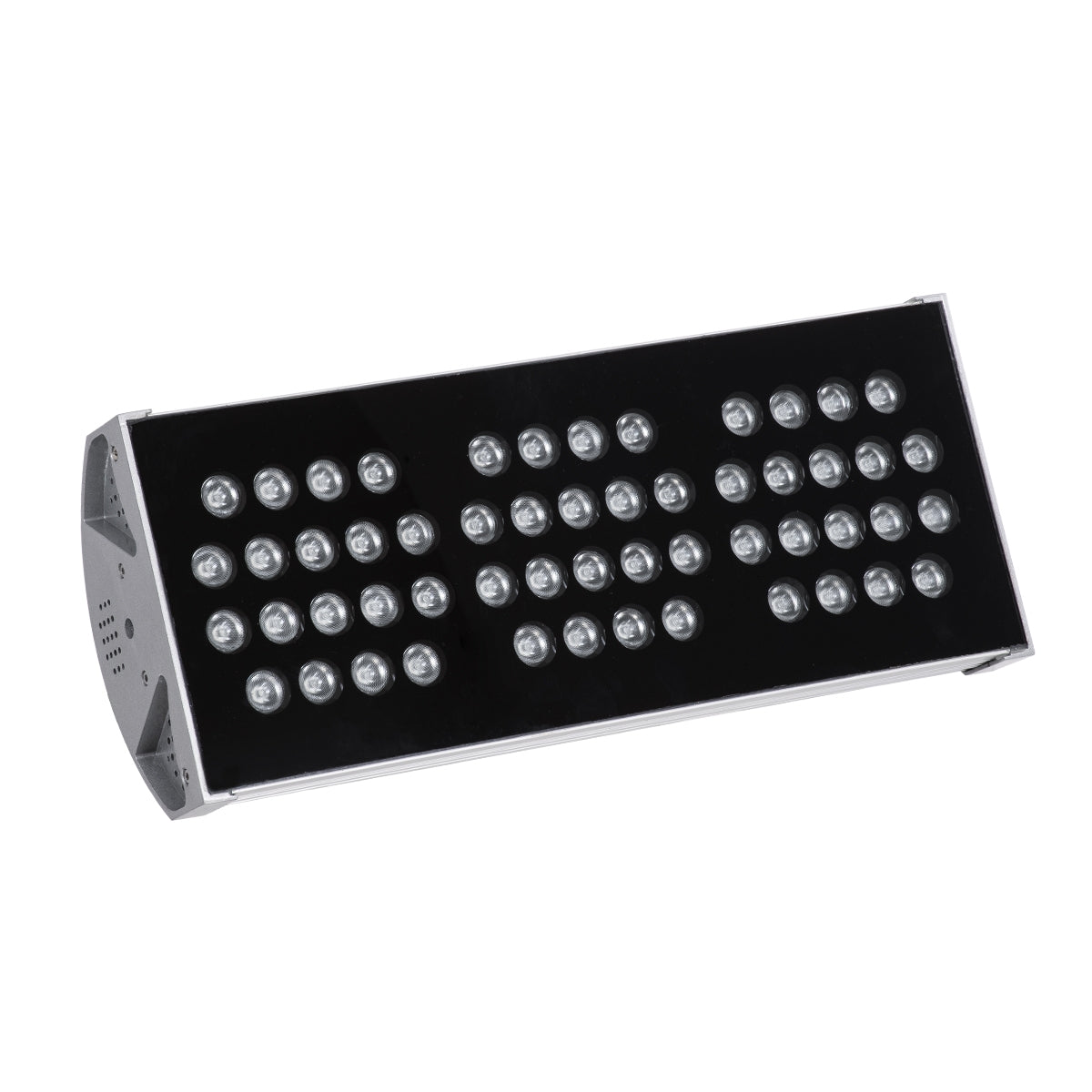 GloboStar® FLOOD-TENA 90224 Προβολέας Wall Washer για Φωτισμό Κτιρίων LED 150W 12750lm 10° DC 24V Αδιάβροχο IP65 Μ43.5 x Π15.5 x Υ18cm RGBW DMX512 - Ασημί - ledmania.gr