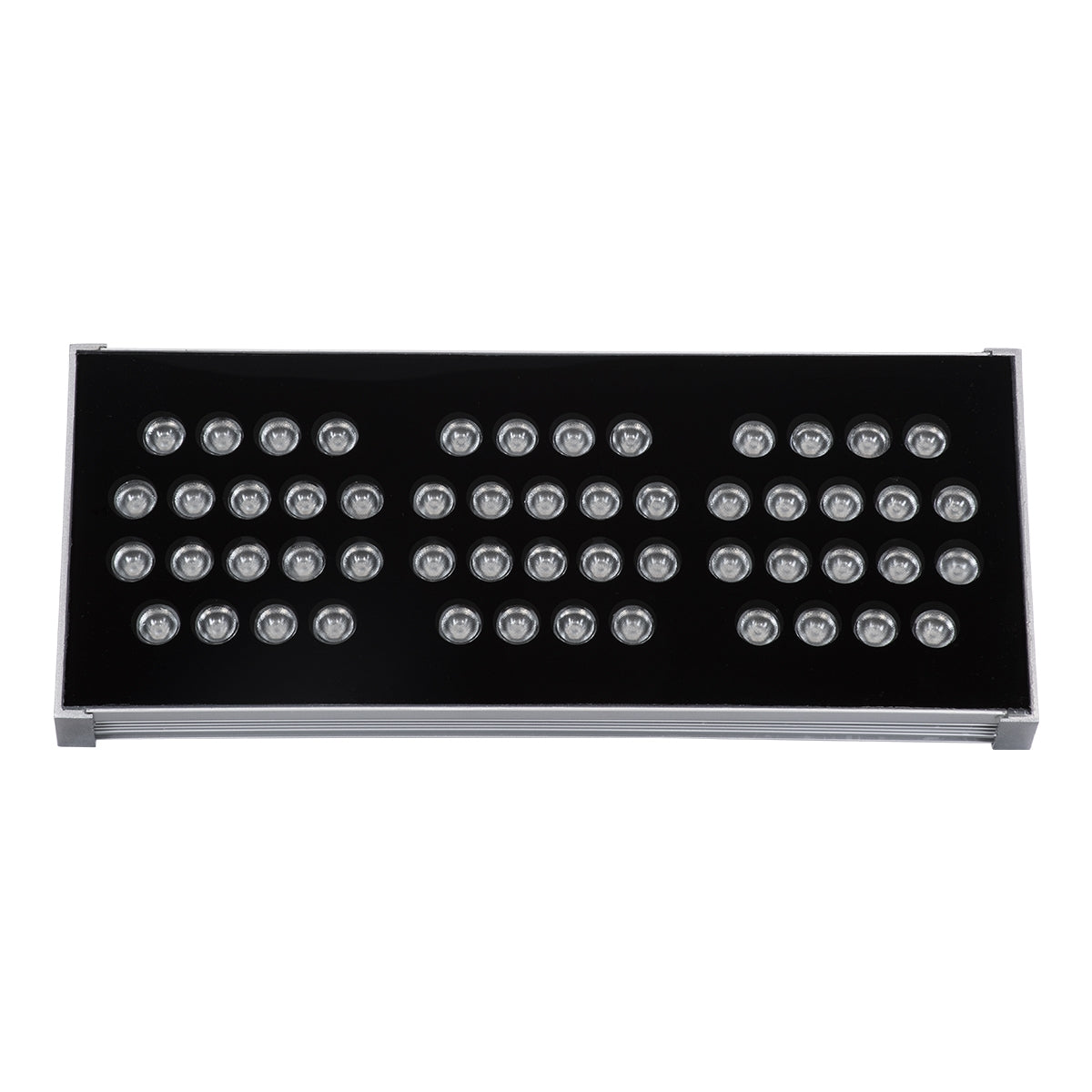 GloboStar® FLOOD-TENA 90224 Προβολέας Wall Washer για Φωτισμό Κτιρίων LED 150W 12750lm 10° DC 24V Αδιάβροχο IP65 Μ43.5 x Π15.5 x Υ18cm RGBW DMX512 - Ασημί - ledmania.gr