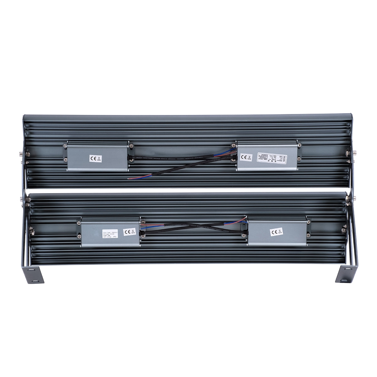 GloboStar® FLOOD-TENA 90225 Προβολέας Wall Washer για Φωτισμό Κτιρίων LED 192W 17280lm 10° DC 24V Αδιάβροχο IP65 L68.5 x W33 x H24cm Θερμό Λευκό 2700K - Ασημί - ledmania.gr