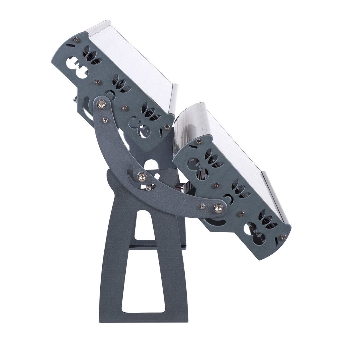 GloboStar® FLOOD-TENA 90225 Προβολέας Wall Washer για Φωτισμό Κτιρίων LED 192W 17280lm 10° DC 24V Αδιάβροχο IP65 L68.5 x W33 x H24cm Θερμό Λευκό 2700K - Ασημί - ledmania.gr