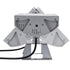 GloboStar® FLOOD-TENA 90226 Προβολέας Wall Washer για Φωτισμό Κτιρίων LED 144W 12240lm 10° DC 24V Αδιάβροχο IP65 L57 x W18 x H19.5cm RGBW DMX512 - Ασημί - 3 Years Warranty - ledmania.gr