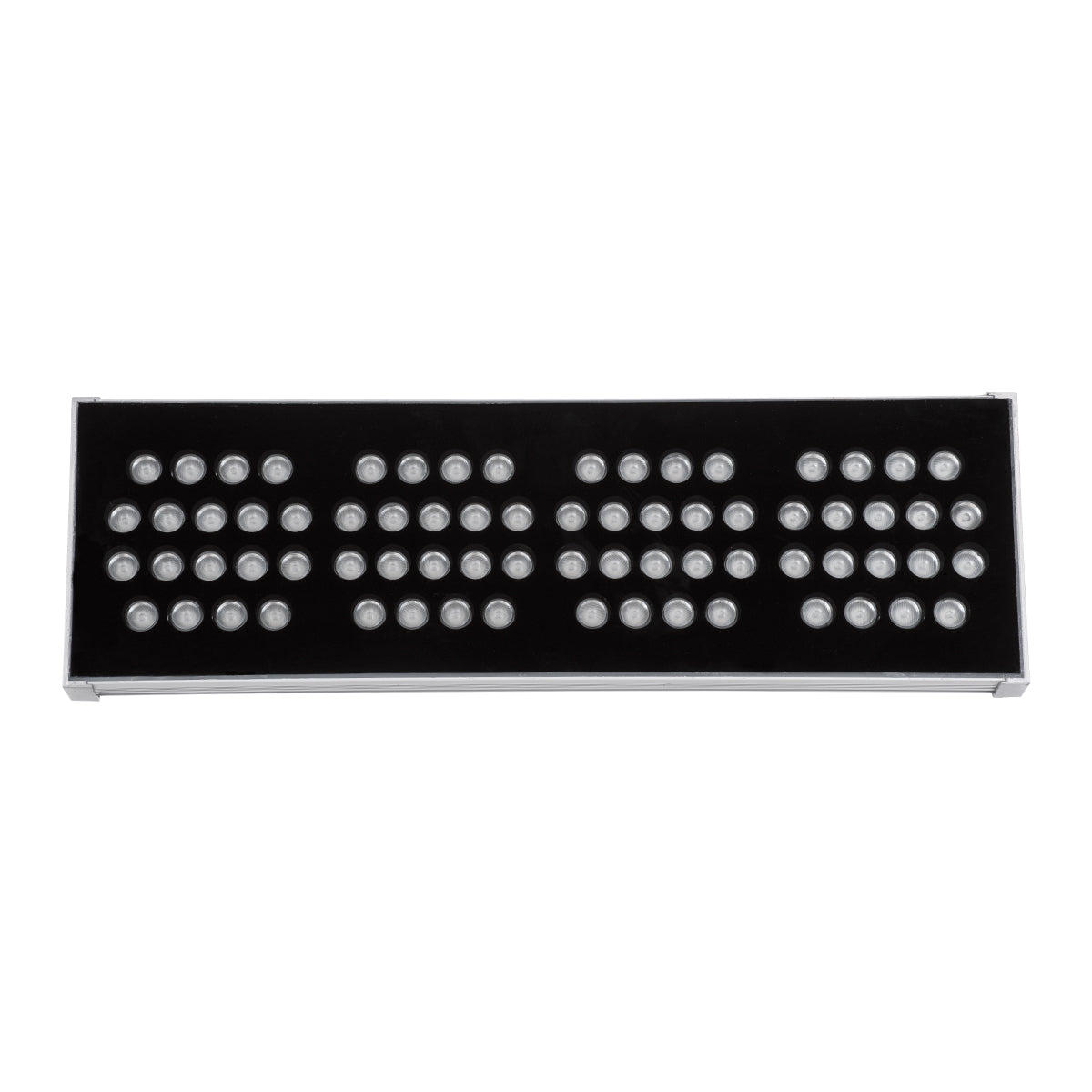 GloboStar® FLOOD-TENA 90226 Προβολέας Wall Washer για Φωτισμό Κτιρίων LED 144W 12240lm 10° DC 24V Αδιάβροχο IP65 L57 x W18 x H19.5cm RGBW DMX512 - Ασημί - 3 Years Warranty - ledmania.gr