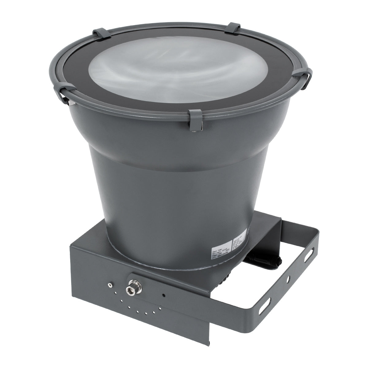 GloboStar® FLOOD-AION 90227 Προβολέας Wall Washer Special Water Effect - Ειδικού Εφέ Νερού LED 40W 2400lm 15° DC 24V Αδιάβροχο IP65 L35.5 x W31.5 x H16.5cm RGBW DMX512 - Γκρι Ανθρακί - ledmania.gr