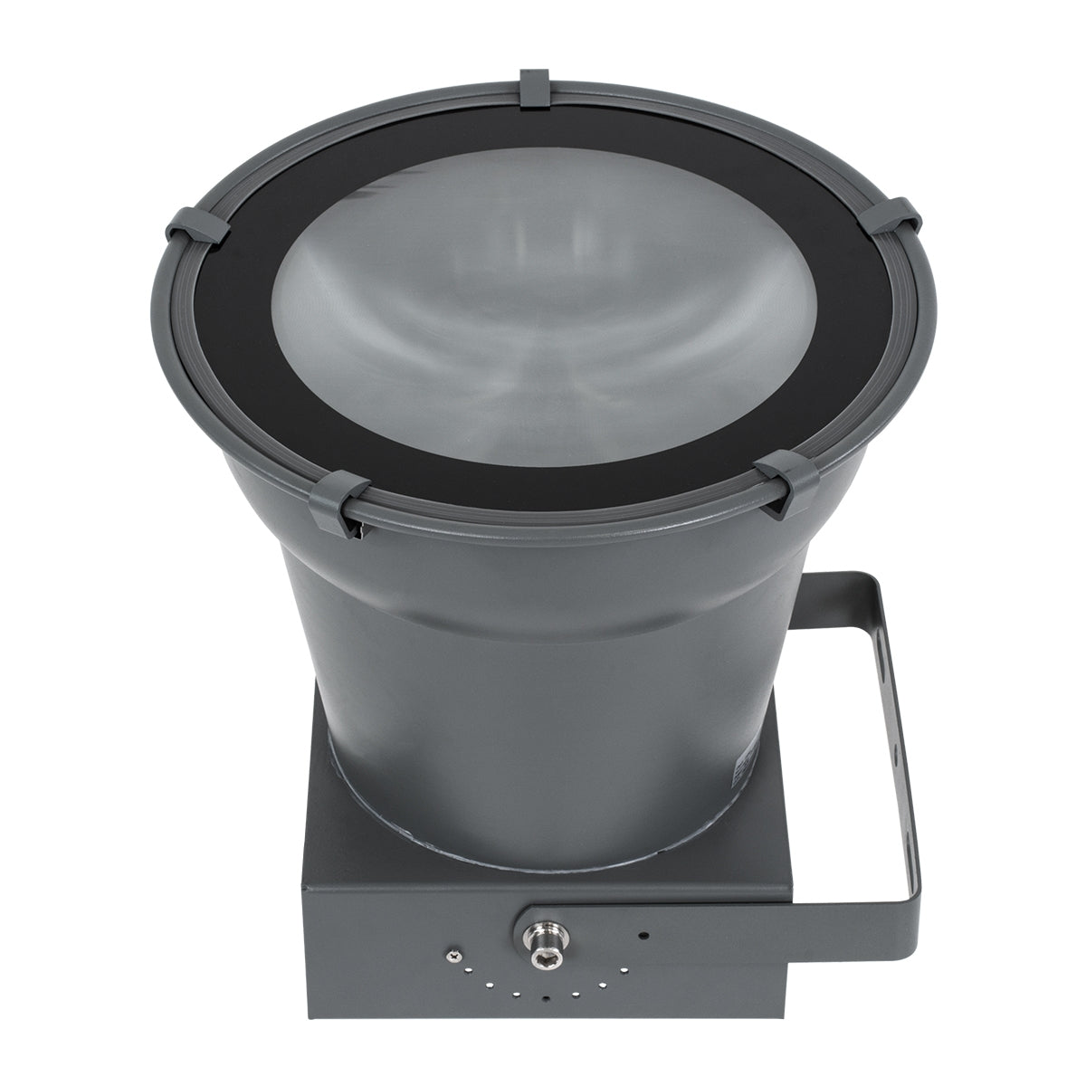 GloboStar® FLOOD-AION 90227 Προβολέας Wall Washer Special Water Effect - Ειδικού Εφέ Νερού LED 40W 2400lm 15° DC 24V Αδιάβροχο IP65 L35.5 x W31.5 x H16.5cm RGBW DMX512 - Γκρι Ανθρακί - ledmania.gr