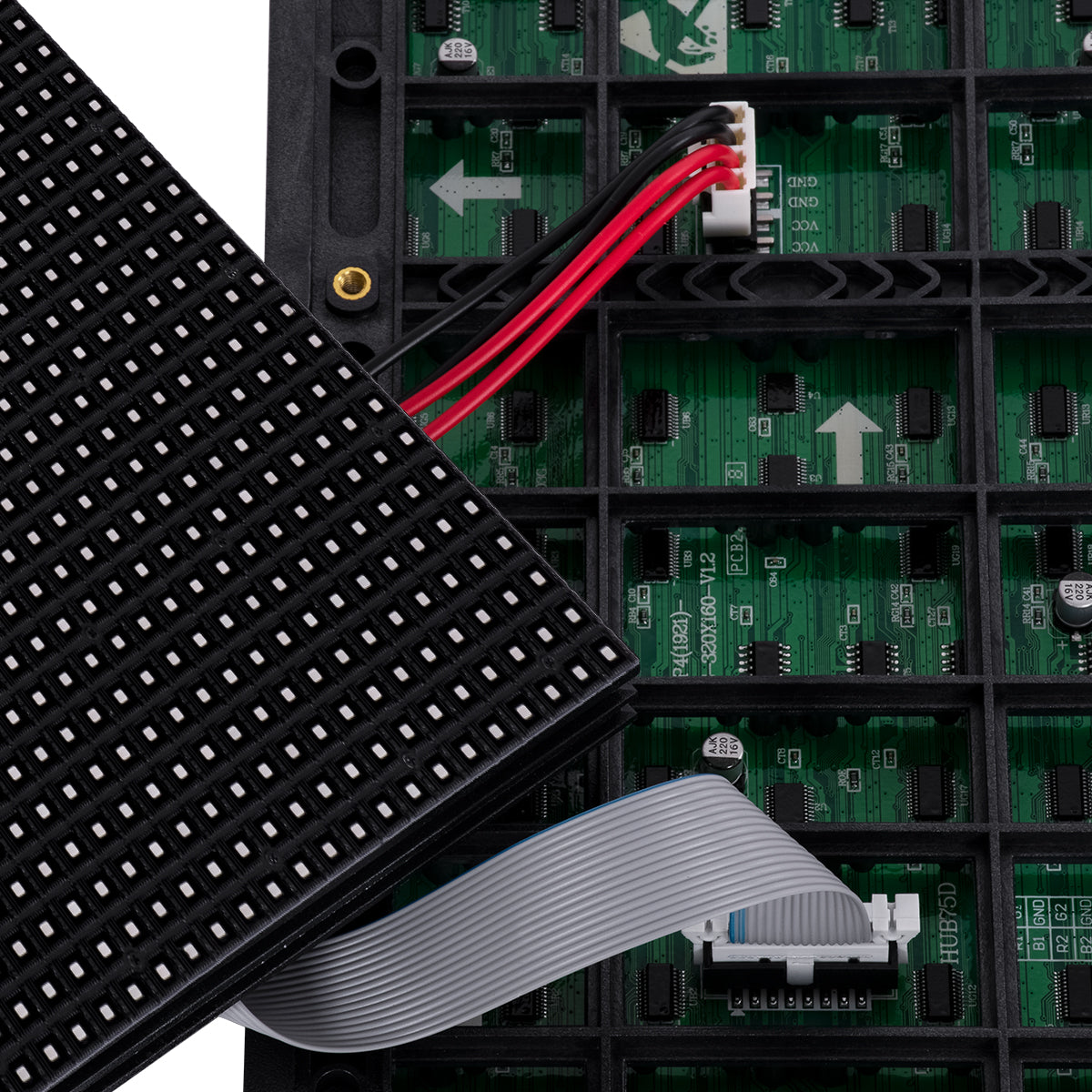 GloboStar® MODULCO 90235 LED Display Module 32x16cm - Πλακίδιο για Ψηφιακή Οθόνη LED Video Wall - P6.6 Pro 3840Hz High Refresh Rate 1152 Dots - 46 W ≥4500cd/㎡ DC 4.5~5V - SMD2525 RGB 3in1 4398 Billion Colors - Outdoor IP65 - Μ32 x Υ16cm - 2 Years Warranty - ledmania.gr