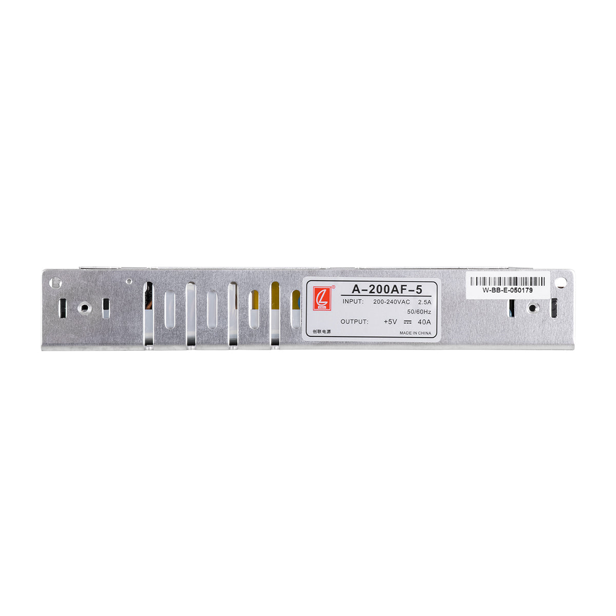 GloboStar® POWERULCO 90236 Μεταλλικό Τροφοδοτικό PELV Ultra Slim για Ψηφιακές Οθόνες LED Video Wall 200W 40A - AC 220-240V σε DC 5V - IP20 Μ19 x Π8 x Υ3cm - 2 Years Warranty - ledmania.gr