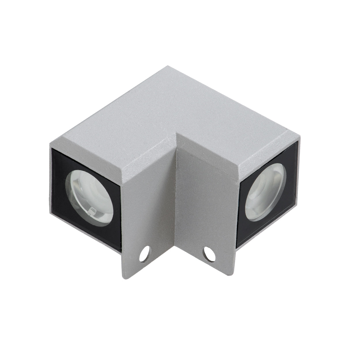 GloboStar® WALLLIGHT-DONA 90258 Φωτιστικό Γωνίας Τοίχου - Απλίκα LED 10W 850lm 10° AC 220-240V Αδιάβροχο IP66 Μ8.2 x Π8.2 x Υ6cm Αρχιτεκτονικό Πορτοκαλί 2200K - Γκρι - 3 Years Warranty - ledmania.gr