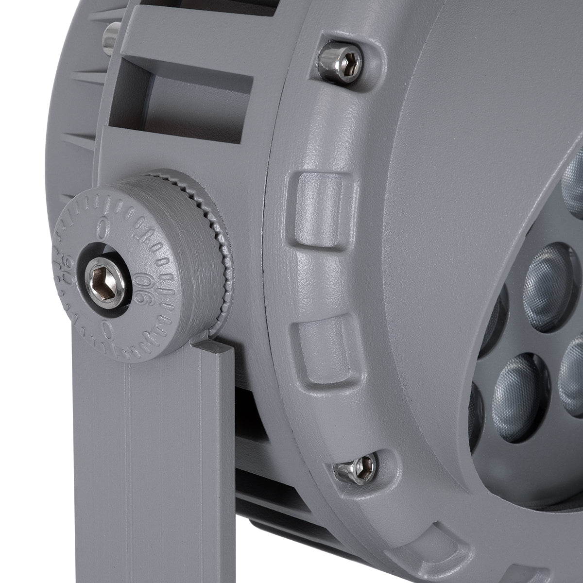 GloboStar® FLOOD-MENA 90338 Προβολέας Wall Washer με Αντιθαμβωτική Γρίλια για Φωτισμό Κτιρίων LED 48W 4080lm 30° AC 220-240V Αδιάβροχο IP67 L26 x W20 x H28.5cm Αρχιτεκτονικό Πορτοκαλί 2200K - Γκρι Ανθρακί - ledmania.gr