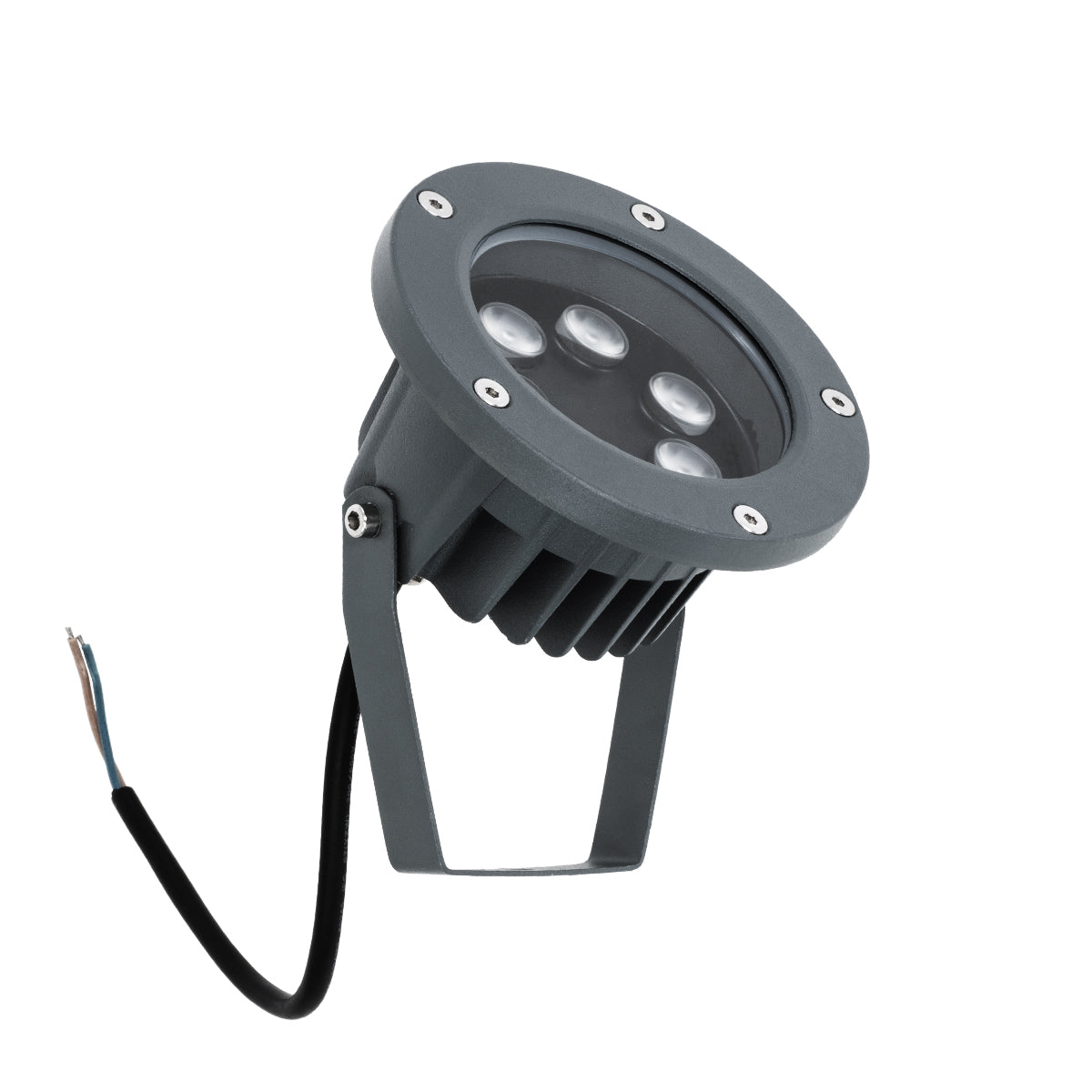 GloboStar® TREELIGHT-TZINA 90355 Σποτ Φωτισμού Wall Washer Ειδικό για Φυτά - Δέντρα με Βάση Κήπου / Καρφωτό LED 6W 570lm 10° DC 24V Αδιάβροχο IP65 L14 x W12.5 x H12.5cm Φυσικό Λευκό 4500K - Μαύρο - 3 Years Warranty - ledmania.gr