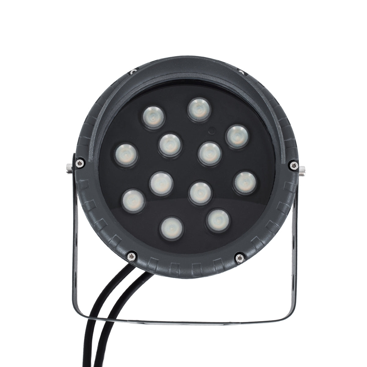 GloboStar® TREELIGHT-VINA 90362 Σποτ Φωτισμού Wall Washer με Αντιθαμβωτική Γρίλια Ειδικό για Φυτά - Δέντρα με Βάση Κήπου / Καρφωτό LED 24W 2040lm 10° DC 24V Αδιάβροχο IP65 L21.5 x W18.3 x H14cm RGBW DMX512 - Γκρι Ανθρακί - ledmania.gr