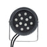 GloboStar® TREELIGHT-VINA 90362 Σποτ Φωτισμού Wall Washer με Αντιθαμβωτική Γρίλια Ειδικό για Φυτά - Δέντρα με Βάση Κήπου / Καρφωτό LED 24W 2040lm 10° DC 24V Αδιάβροχο IP65 L21.5 x W18.3 x H14cm RGBW DMX512 - Γκρι Ανθρακί - ledmania.gr