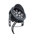 GloboStar® TREELIGHT-VINA 90362 Σποτ Φωτισμού Wall Washer με Αντιθαμβωτική Γρίλια Ειδικό για Φυτά - Δέντρα με Βάση Κήπου / Καρφωτό LED 24W 2040lm 10° DC 24V Αδιάβροχο IP65 L21.5 x W18.3 x H14cm RGBW DMX512 - Γκρι Ανθρακί - ledmania.gr