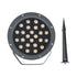 GloboStar® TREELIGHT-RIVA 90365 Σποτ Φωτισμού Ειδικό για Φυτά - Δέντρα με Βάση Κήπου / Καρφωτό LED 24W 2280lm 10° DC 24V Αδιάβροχο IP67 Φ20.5 x Υ6.5cm Φυσικό Λευκό 4500K - Γκρι Ανθρακί - 3 Years Warranty - ledmania.gr