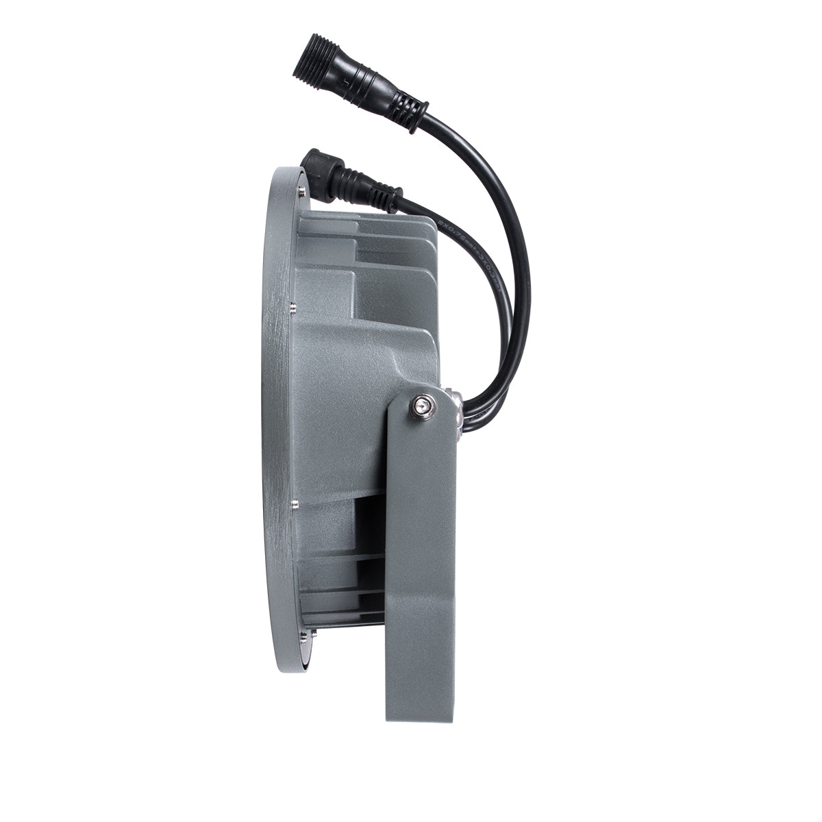 GloboStar® TREELIGHT-RIVA 90366 Σποτ Φωτισμού Ειδικό για Φυτά - Δέντρα με Βάση Κήπου / Καρφωτό LED 24W 2040lm 10° DC 24V Αδιάβροχο IP67 Φ20.5 x Υ6.5cm RGBW DMX512 - Γκρι Ανθρακί - 3 Years Warranty - ledmania.gr