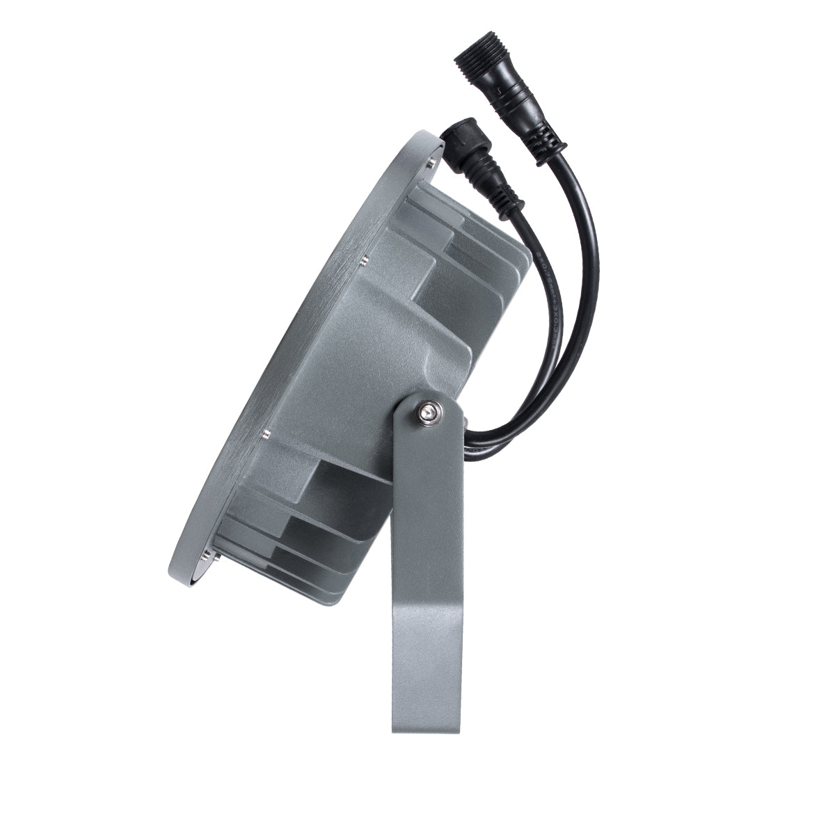GloboStar® TREELIGHT-RIVA 90366 Σποτ Φωτισμού Ειδικό για Φυτά - Δέντρα με Βάση Κήπου / Καρφωτό LED 24W 2040lm 10° DC 24V Αδιάβροχο IP67 Φ20.5 x Υ6.5cm RGBW DMX512 - Γκρι Ανθρακί - 3 Years Warranty - ledmania.gr