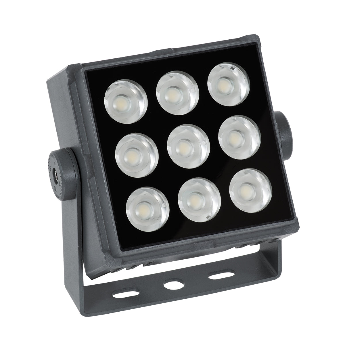 GloboStar® FLOOD-TINY 90367 Προβολέας Wall Washer για Φωτισμό Κτιρίων LED 27W 2295lm 3° DC 24V Αδιάβροχο IP65 L13.8 x W16.4 x H7cm Αρχιτεκτονικό Πορτοκαλί 2200K - Γκρι Ανθρακί - 3 Years Warranty - ledmania.gr