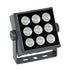 GloboStar® FLOOD-TINY 90367 Προβολέας Wall Washer για Φωτισμό Κτιρίων LED 27W 2295lm 3° DC 24V Αδιάβροχο IP65 L13.8 x W16.4 x H7cm Αρχιτεκτονικό Πορτοκαλί 2200K - Γκρι Ανθρακί - 3 Years Warranty - ledmania.gr