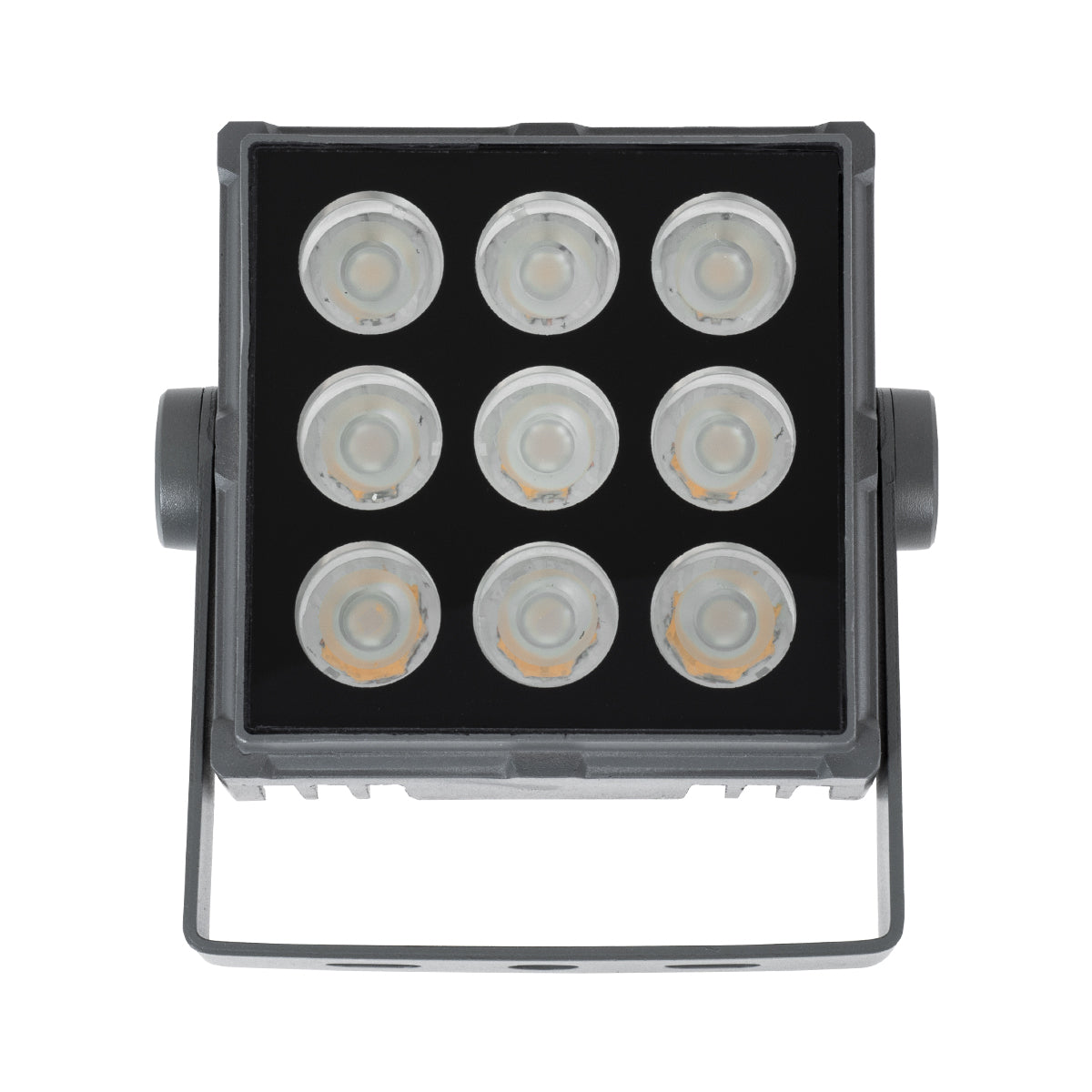 GloboStar® FLOOD-TINY 90367 Προβολέας Wall Washer για Φωτισμό Κτιρίων LED 27W 2295lm 3° DC 24V Αδιάβροχο IP65 L13.8 x W16.4 x H7cm Αρχιτεκτονικό Πορτοκαλί 2200K - Γκρι Ανθρακί - 3 Years Warranty - ledmania.gr