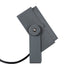 GloboStar® FLOOD-TINY 90368 Προβολέας Wall Washer για Φωτισμό Κτιρίων LED 27W 2430lm 3° DC 24V Αδιάβροχο IP65 L13.8 x W16.4 x H7cm Θερμό Λευκό 3000K - Γκρι Ανθρακί - 3 Years Warranty - ledmania.gr