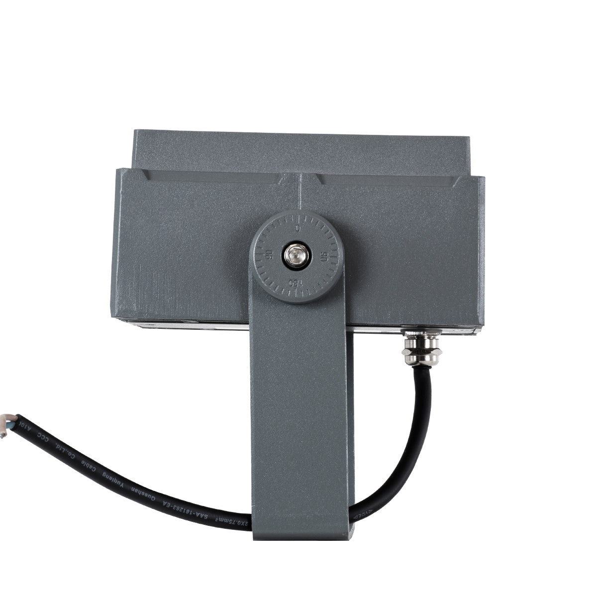 GloboStar® FLOOD-TINY 90369 Προβολέας Wall Washer για Φωτισμό Κτιρίων LED 27W 2565lm 3° DC 24V Αδιάβροχο IP65 L13.8 x W16.4 x H7cm Φυσικό Λευκό 4500K - Γκρι Ανθρακί - 3 Years Warranty - ledmania.gr